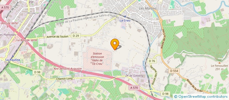 localisation de l'entreprise MADAME MARIA JOSE PIRES RODRIGUES BRANCO  LA CRAU