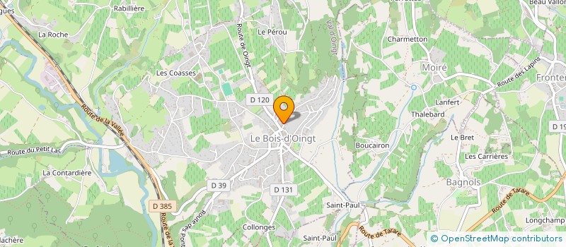 localisation de l'entreprise MADAME MARIA KUSTOVA  VAL D'OINGT