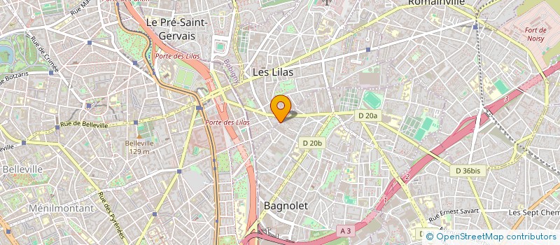 localisation de l'entreprise MADAME MARIA-LACRIMIOARA VIDA  BAGNOLET