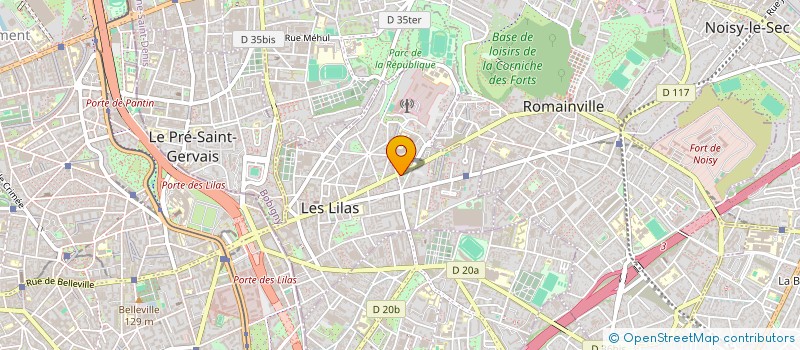 localisation de l'entreprise MADAME MARIA LAURA BACCARINI  LES LILAS