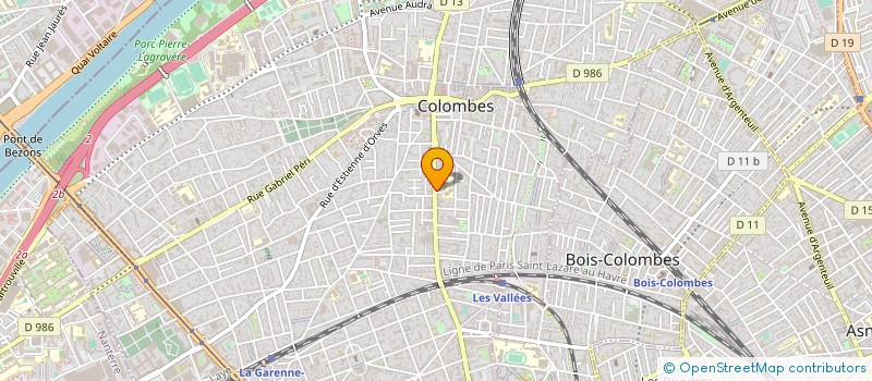 localisation de l'entreprise MADAME MARIA LAVIELLES  COLOMBES