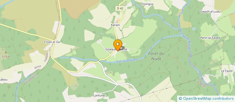 localisation de l'entreprise MADAME MARIA LE GALL  LOPEREC