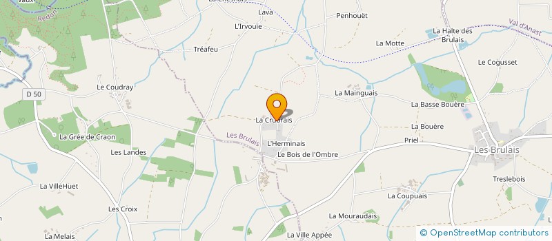 localisation de l'entreprise MADAME MARIA LEVIEIL  LES BRULAIS