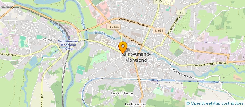 localisation de l'entreprise MADAME MARIA LOPES à SAINT-AMAND-MONTROND