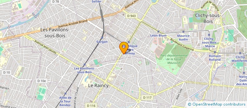 localisation de l'entreprise MADAME MARIA LOPES SILVA à CLICHY-SOUS-BOIS