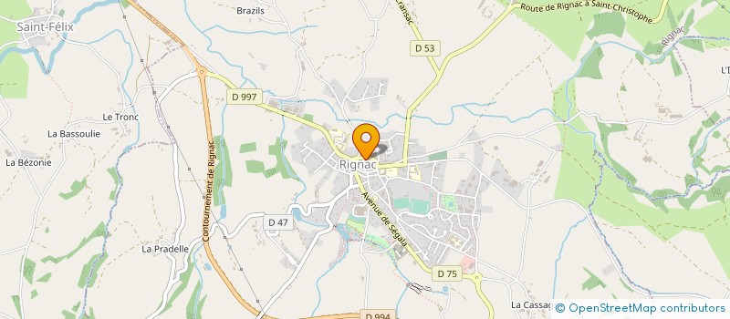 localisation de l'entreprise MADAME MARIA LOPEZ  RIGNAC