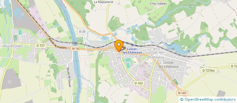 localisation de l'entreprise MADAME MARIA LORCEAU  LUSSAC-LES-CHATEAUX