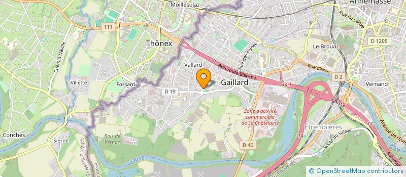 localisation de l'entreprise MADAME MARIA LUCIA ABREU GOMES  GAILLARD