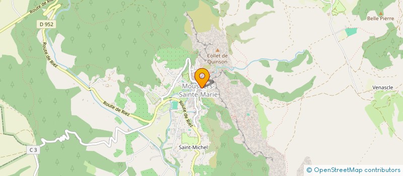 localisation de l'entreprise MADAME MARIA LUISA GONZALEZ  MOUSTIERS-SAINTE-MARIE