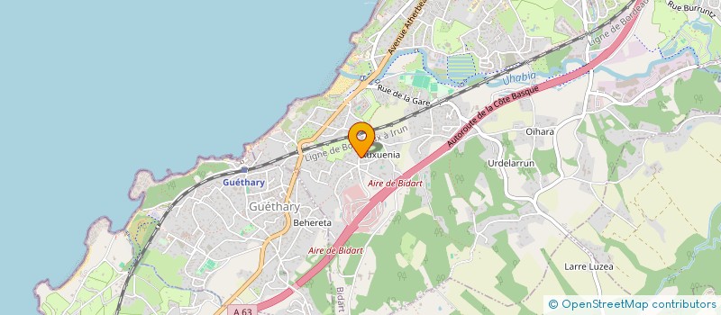 localisation de l'entreprise MADAME MARIA-LUISE FUCHS  BIDART