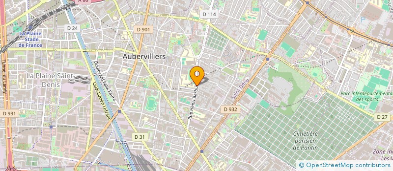 localisation de l'entreprise MADAME MARIA-LUZ PEREZ  AUBERVILLIERS