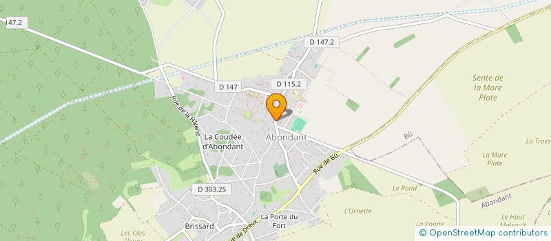 localisation de l'entreprise MADAME MARIA MACHADO à ABONDANT