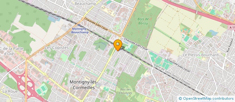 localisation de l'entreprise MADAME MARIA MACHADO  MONTIGNY-LES-CORMEILLES