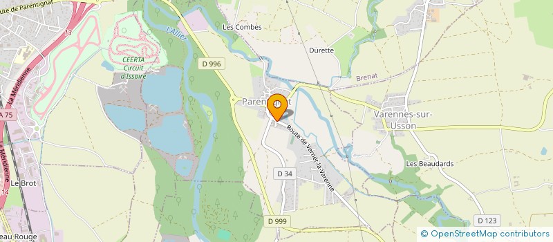 localisation de l'entreprise MADAME MARIA MAIA MONTERO  PARENTIGNAT