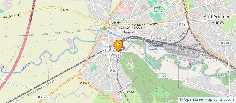 localisation de l'entreprise MADAME MARIA MAISANO  SAINT-DENIS-EN-BUGEY