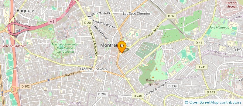 localisation de l'entreprise MADAME MARIA MALO à MONTREUIL