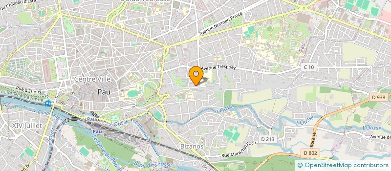 localisation de l'entreprise MADAME MARIA MANTERO OBIOLS à PAU