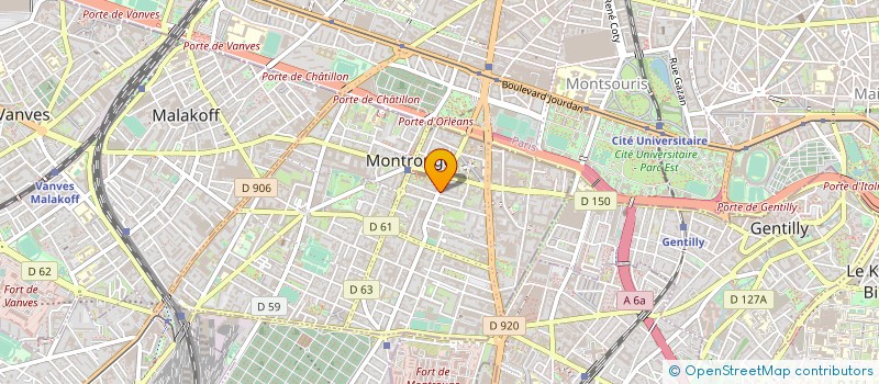localisation de l'entreprise MADAME MARIA MARQUES AFONSO  MONTROUGE