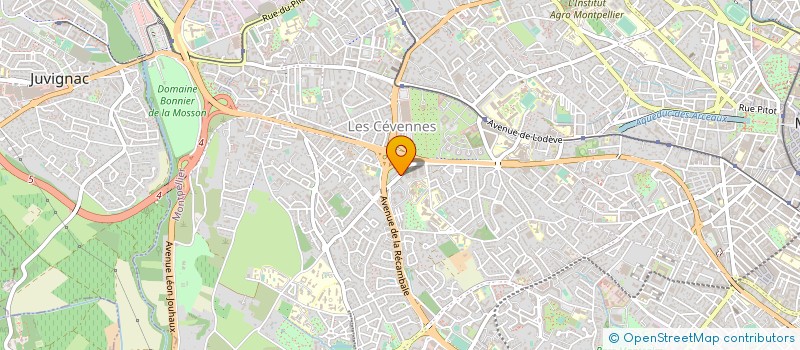 localisation de l'entreprise MADAME MARIA MARTIN à MONTPELLIER