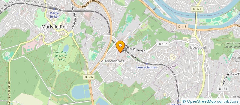 localisation de l'entreprise MADAME MARIA MARTIN  LOUVECIENNES