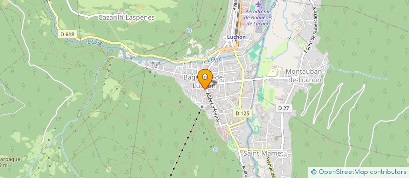 localisation de l'entreprise MADAME MARIA MARTIN à BAGNERES-DE-LUCHON