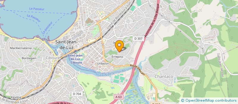 localisation de l'entreprise MADAME MARIA MARTIN DOMINGUEZ à SAINT-JEAN-DE-LUZ