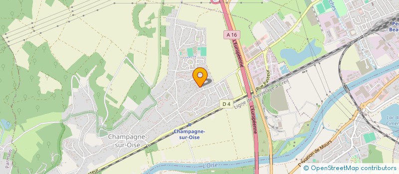 localisation de l'entreprise MADAME MARIA MARTINS MORIM à CHAMPAGNE-SUR-OISE