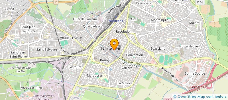 localisation de l'entreprise MADAME MARIA MATVEICIUC  NARBONNE