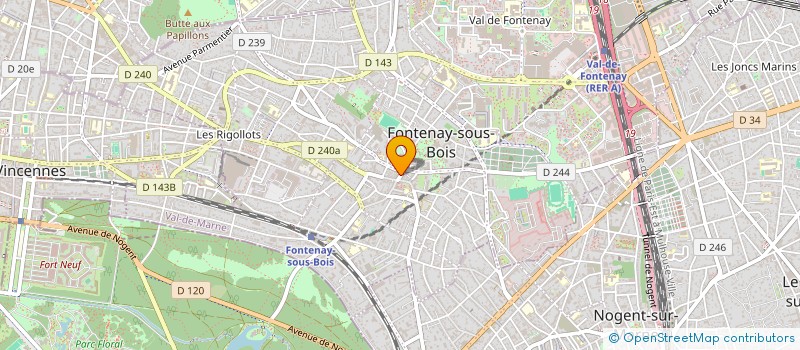 localisation de l'entreprise MADAME MARIA MEIRELES  FONTENAY-SOUS-BOIS