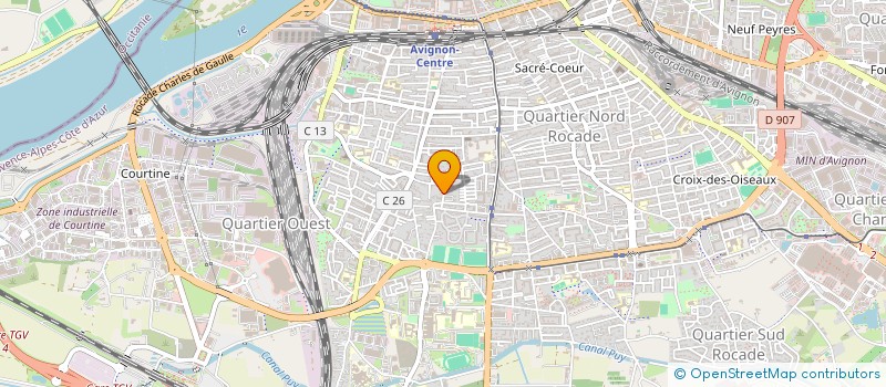 localisation de l'entreprise MADAME MARIA MENCHON SERRANO  AVIGNON