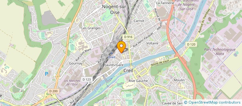 localisation de l'entreprise MADAME MARIA MENDES PEREIRA DA VEIGA  CREIL