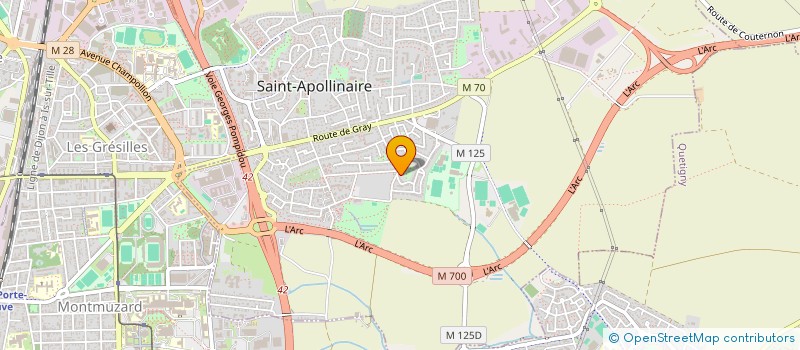 localisation de l'entreprise MADAME MARIA MERCIER à SAINT-APOLLINAIRE