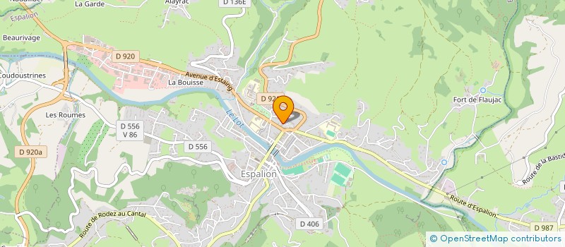 localisation de l'entreprise MADAME MARIA MONTEJO BERMUDEZ  ESPALION