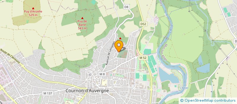 localisation de l'entreprise MADAME MARIA MOREIRA LEITAO  COURNON-D'AUVERGNE