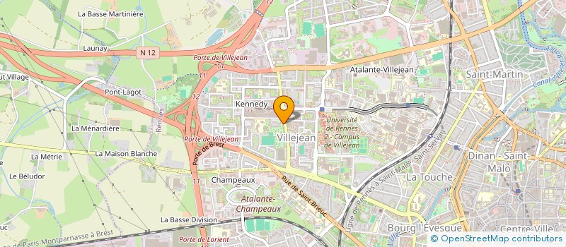 localisation de l'entreprise MADAME MARIA MORENO  RENNES