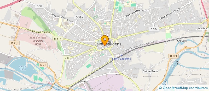 localisation de l'entreprise MADAME MARIA MOURATO à SAINT-GAUDENS