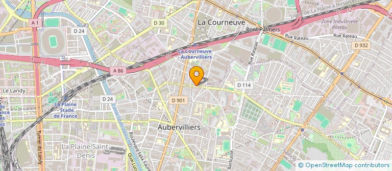 localisation de l'entreprise MADAME MARIA MUNTEAN à LA COURNEUVE