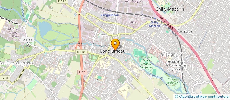 localisation de l'entreprise MADAME MARIA NEVES GRACA à LONGJUMEAU