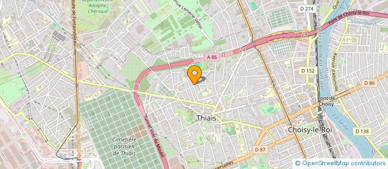 localisation de l'entreprise MADAME MARIA OLIVEIRA  THIAIS