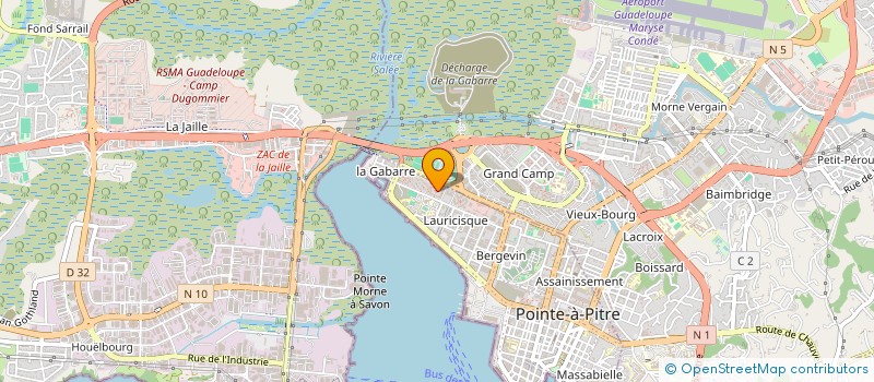 localisation de l'entreprise MADAME MARIA OLIVEIRO MATOS  POINTE-A-PITRE