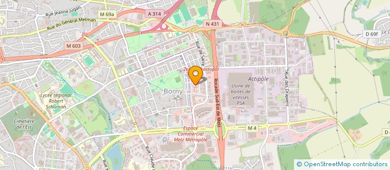 localisation de l'entreprise MADAME MARIA ORTICA  METZ