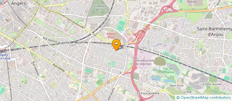 localisation de l'entreprise MADAME MARIA OVERLAET  ANGERS