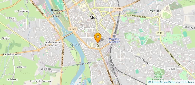 localisation de l'entreprise MADAME MARIA PADILLA AGUIRRE  MOULINS