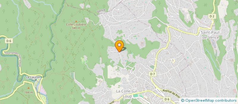 localisation de l'entreprise MADAME MARIA PAGAN à LA COLLE-SUR-LOUP