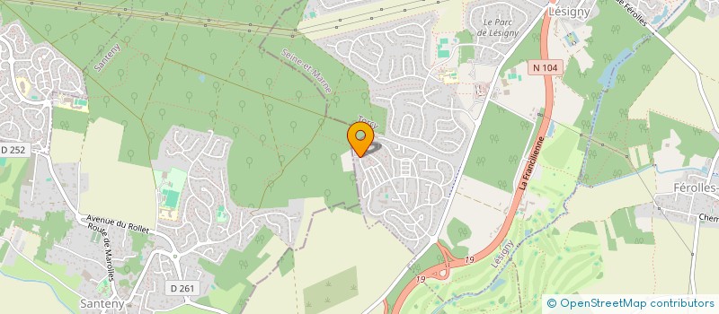 localisation de l'entreprise MADAME MARIA PASTOR PEREZ  LESIGNY