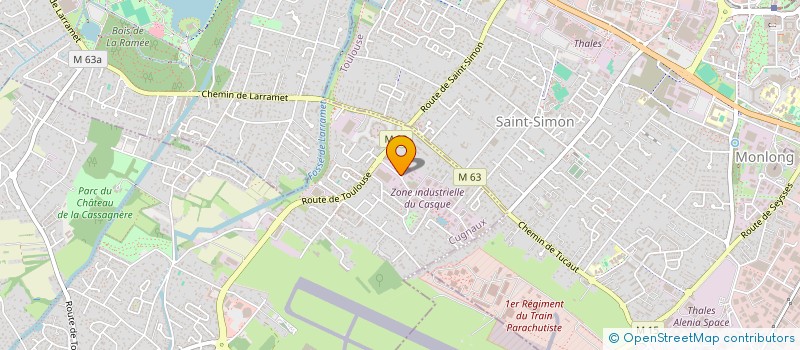 localisation de l'entreprise MADAME MARIA PEREIRA RODRIGUES  CUGNAUX