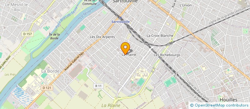 localisation de l'entreprise MADAME MARIA PEREIRA TEIXEIRA  SARTROUVILLE