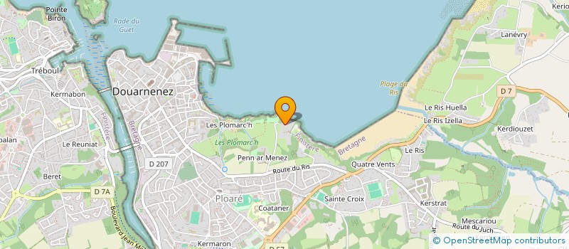 localisation de l'entreprise MADAME MARIA PEREZ DEL PULGAR à DOUARNENEZ