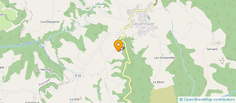 localisation de l'entreprise MADAME MARIA PERIER à CASSANIOUZE