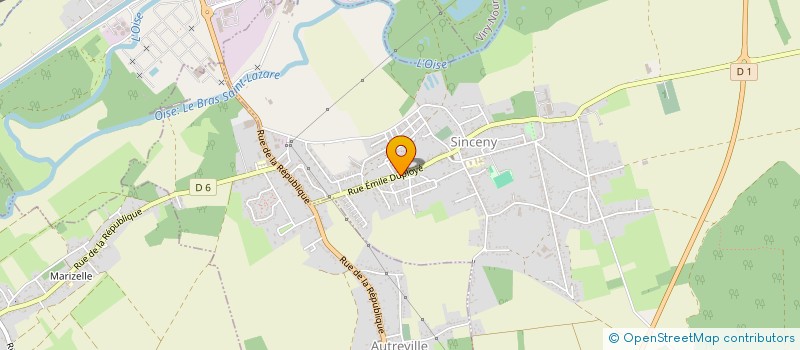 localisation de l'entreprise MADAME MARIA PINTO  SINCENY